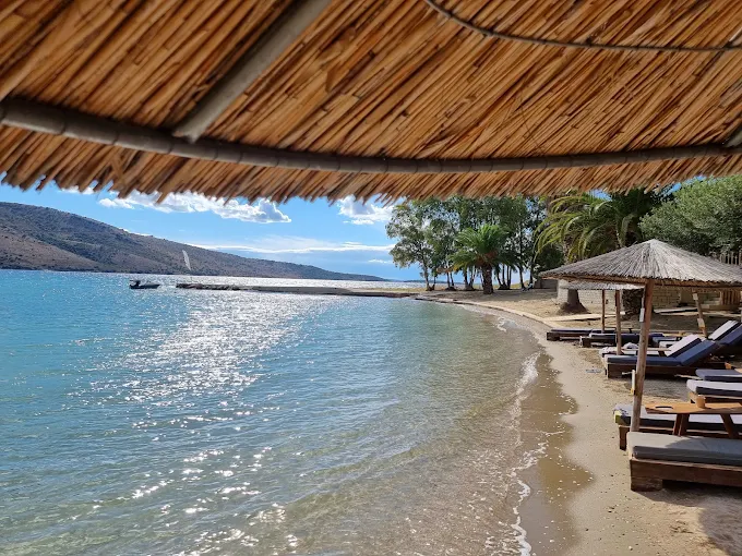 Calm Ionian water for a slow beach day in Plataria